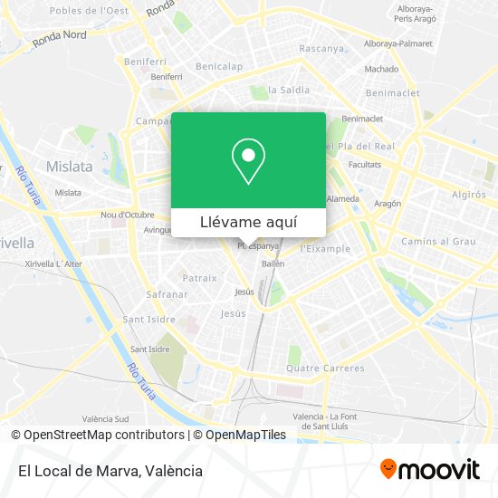 Mapa El Local de Marva