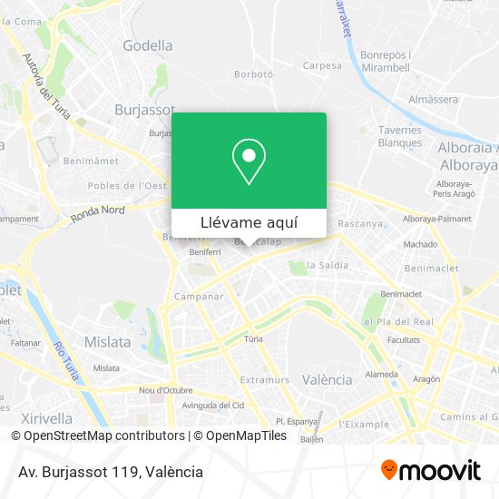 Mapa Av. Burjassot 119
