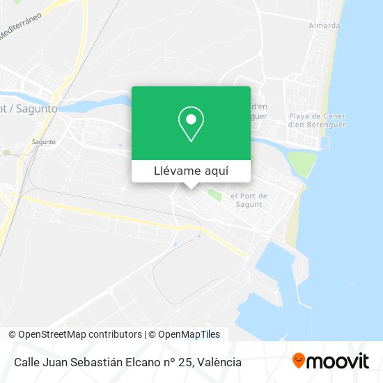 Mapa Calle Juan Sebastián Elcano nº 25