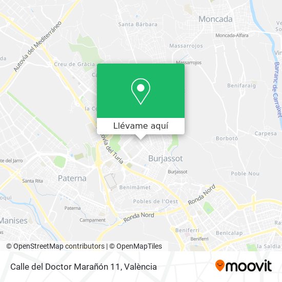 Mapa Calle del Doctor Marañón 11