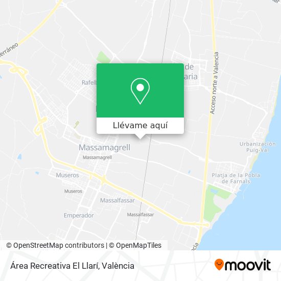 Mapa Área Recreativa El Llarí