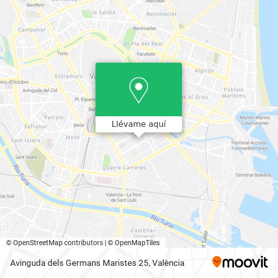 Mapa Avinguda dels Germans Maristes 25