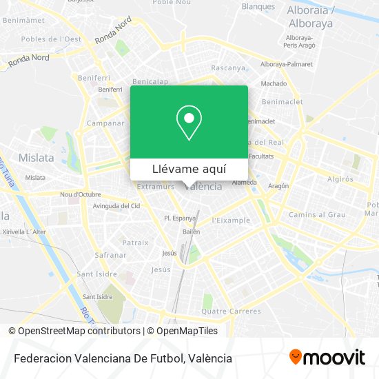 Mapa Federacion Valenciana De Futbol