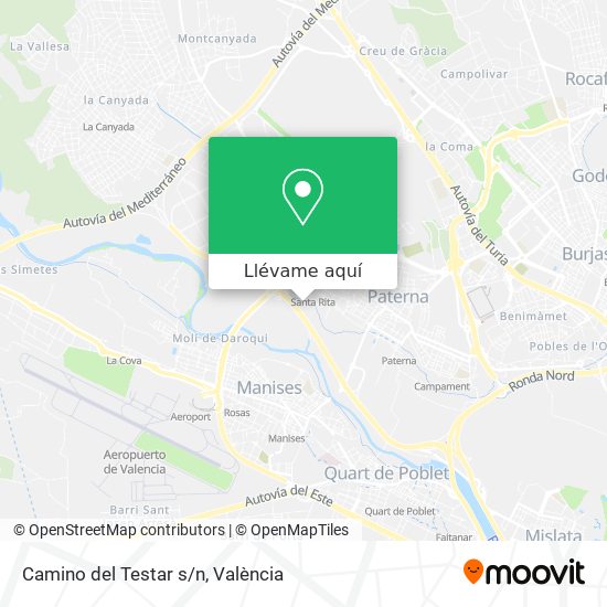 Mapa Camino del Testar s/n