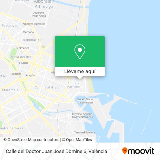 Mapa Calle del Doctor Juan José Dòmine 6