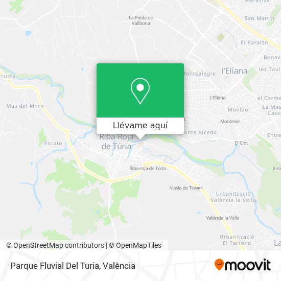 Mapa Parque Fluvial Del Turia