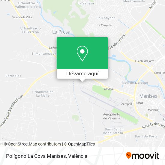Mapa Polígono La Cova Manises