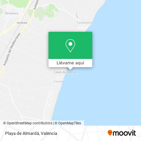 Mapa Playa de Almardá