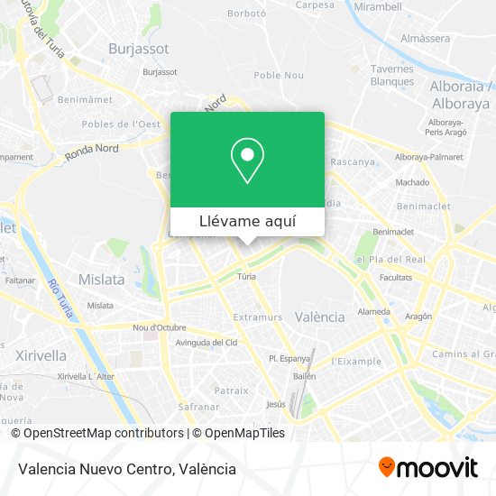 Mapa Valencia Nuevo Centro