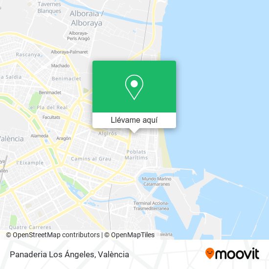 Mapa Panaderia Los Ángeles