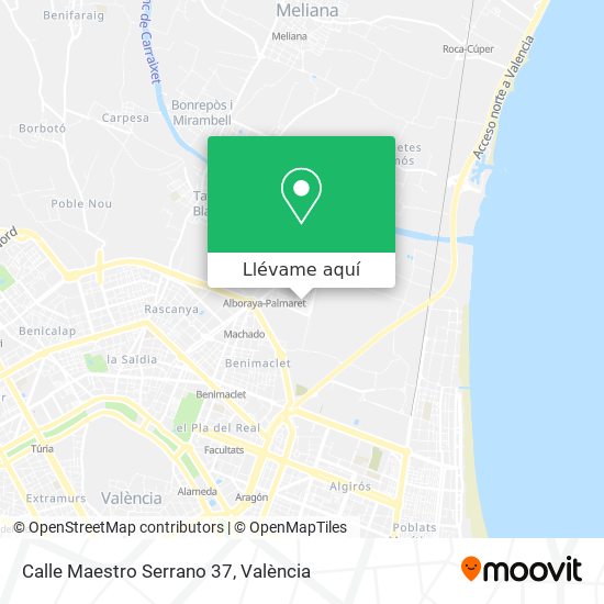 Mapa Calle Maestro Serrano 37