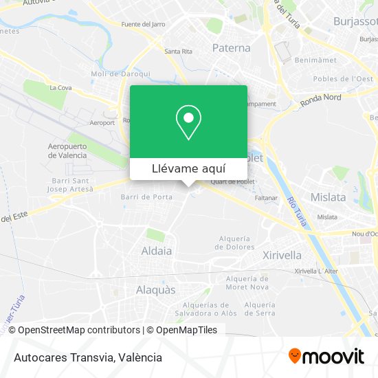 Mapa Autocares Transvia
