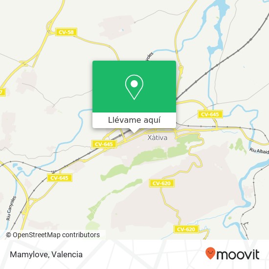 Mapa Mamylove, Avenida Abu Massaifa 46800 Xàtiva