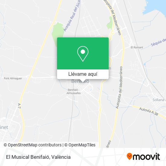 Mapa El Musical Benifaió