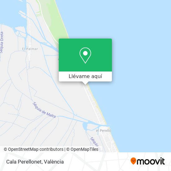 Mapa Cala Perellonet