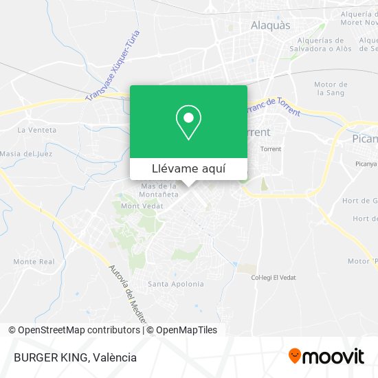 Mapa BURGER KING