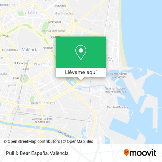 Mapa Pull & Bear España