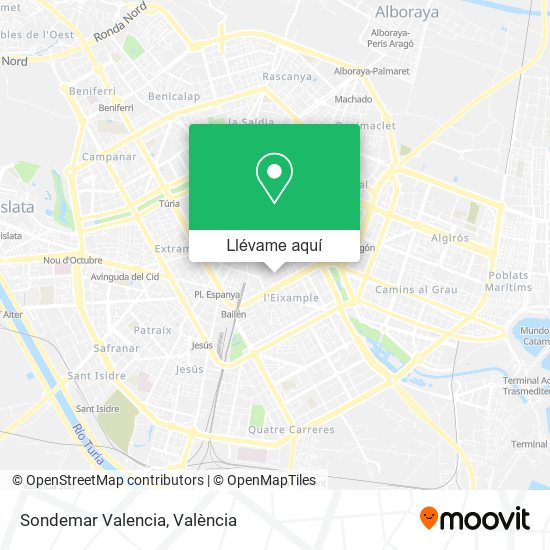 Mapa Sondemar Valencia