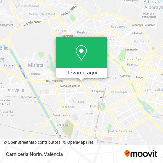 Mapa Carniceria Norin