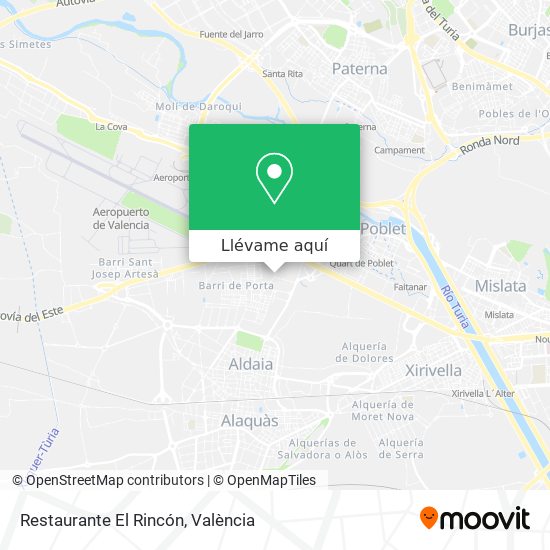 Mapa Restaurante El Rincón