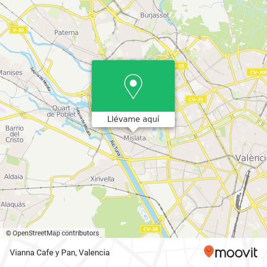 Mapa Vianna Cafe y Pan, Calle Víctor Pradera, 31 46920 Mislata