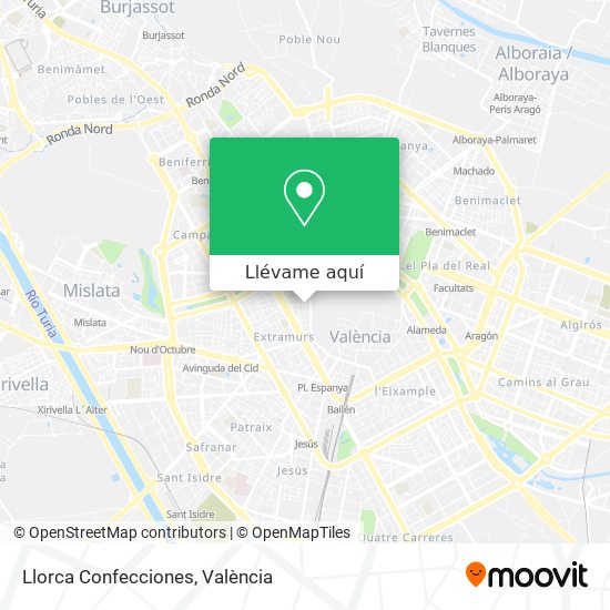 Mapa Llorca Confecciones