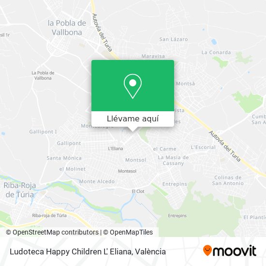 Mapa Ludoteca Happy Children L' Eliana