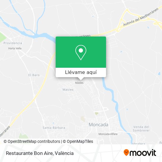 Mapa Restaurante Bon Aire