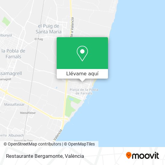Mapa Restaurante Bergamonte