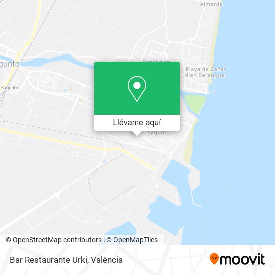 Mapa Bar Restaurante Urki