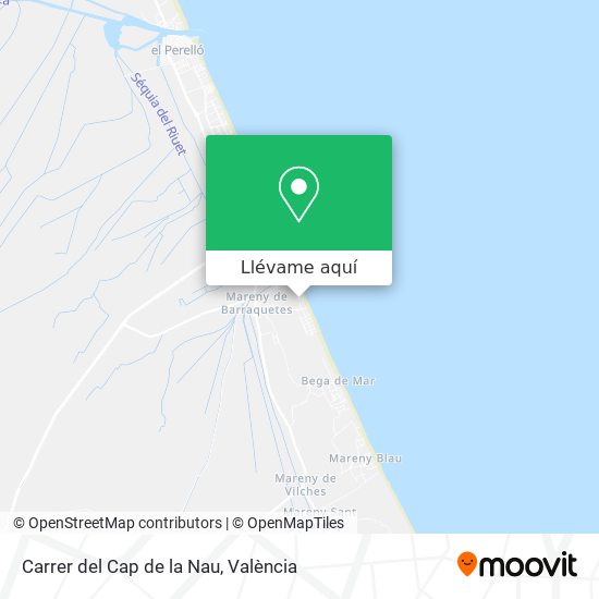 Mapa Carrer del Cap de la Nau