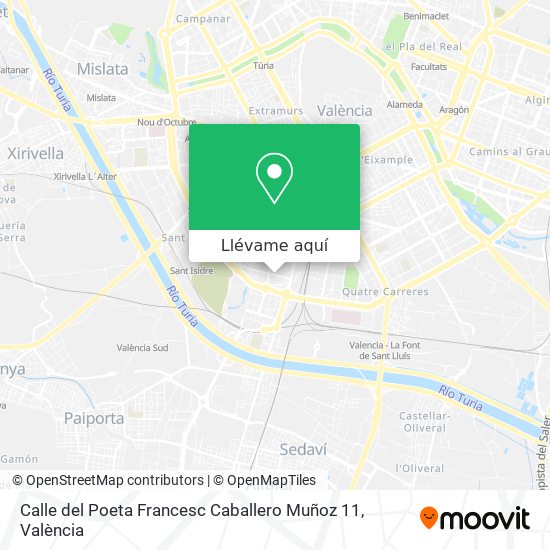 Mapa Calle del Poeta Francesc Caballero Muñoz 11