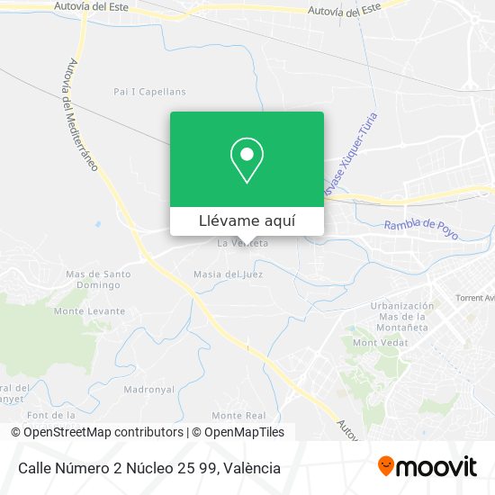 Mapa Calle Número 2 Núcleo 25 99