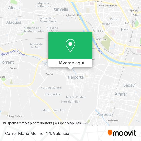 Mapa Carrer María Moliner 14