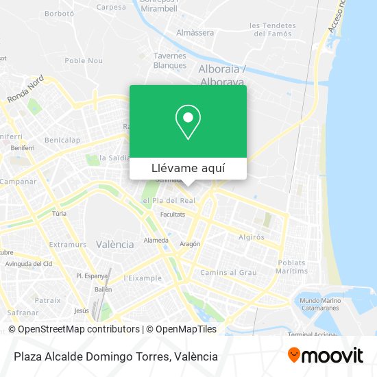 Mapa Plaza Alcalde Domingo Torres