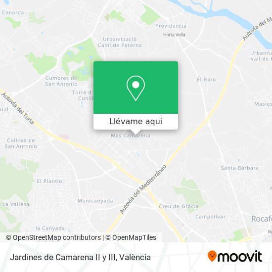Mapa Jardines de Camarena II y III
