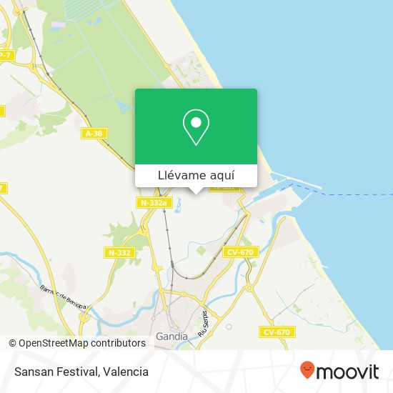 Mapa Sansan Festival