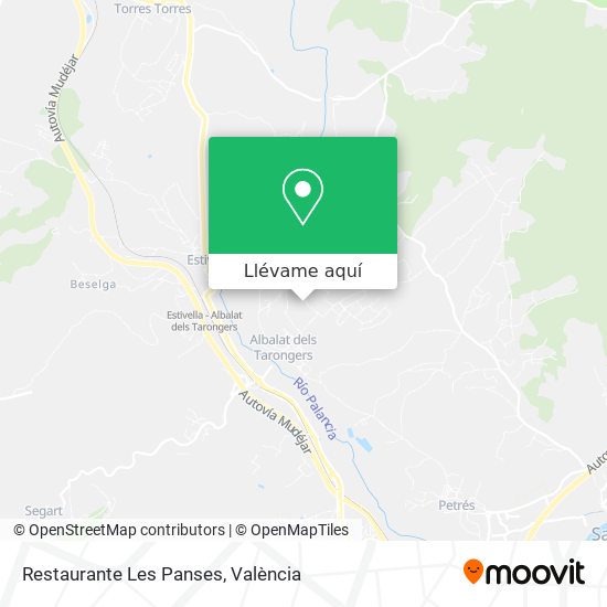 Mapa Restaurante Les Panses