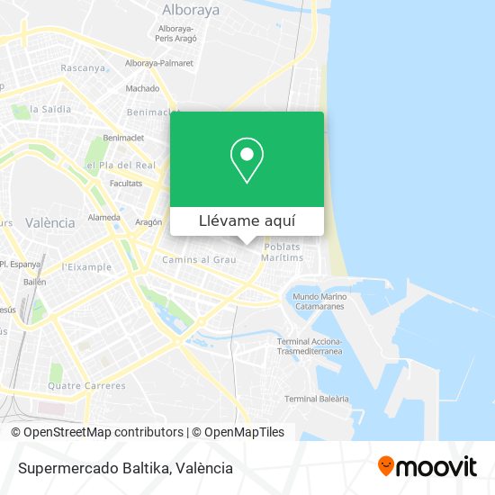 Mapa Supermercado Baltika