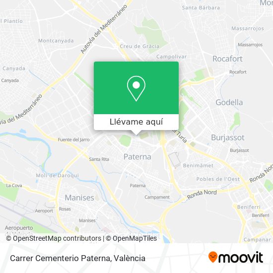 Mapa Carrer Cementerio Paterna