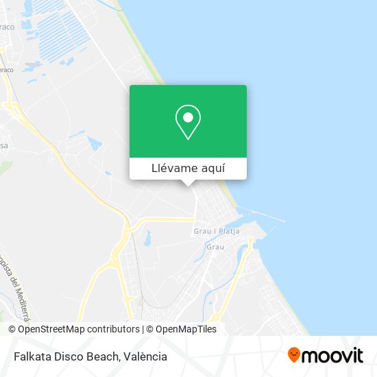 Mapa Falkata Disco Beach
