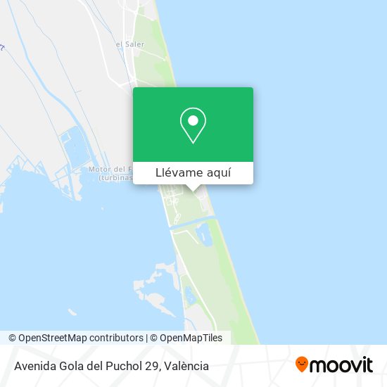 Mapa Avenida Gola del Puchol 29