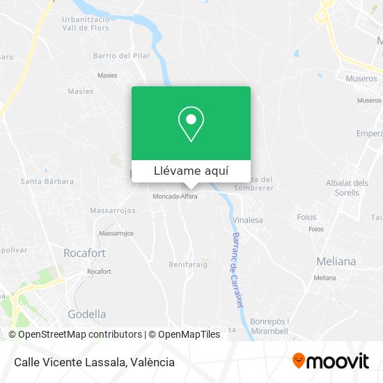 Mapa Calle Vicente Lassala