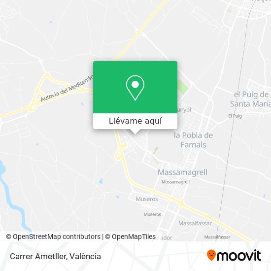 Mapa Carrer Ametller