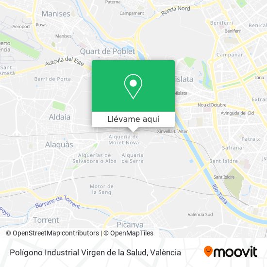 Mapa Polígono Industrial Virgen de la Salud