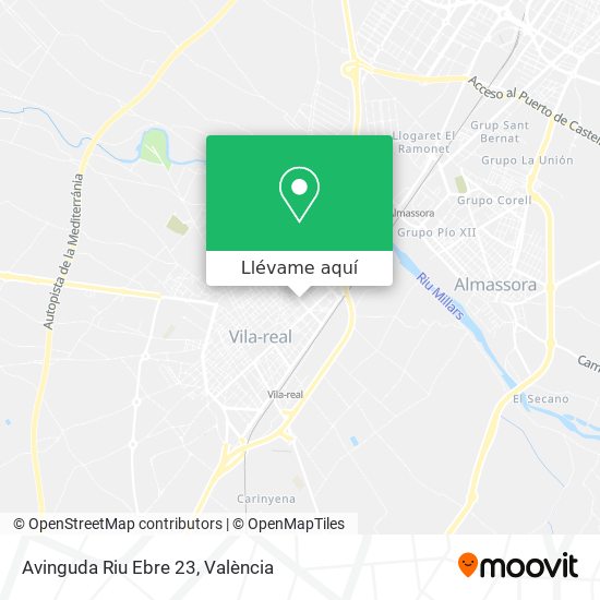 Mapa Avinguda Riu Ebre 23