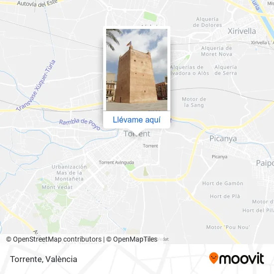 Mapa Torrente