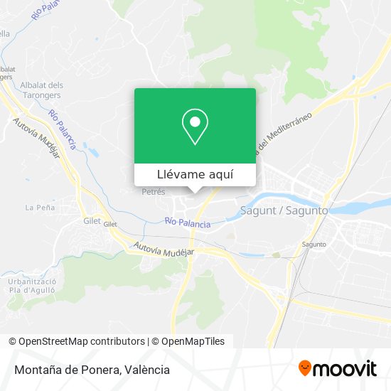 Mapa Montaña de Ponera
