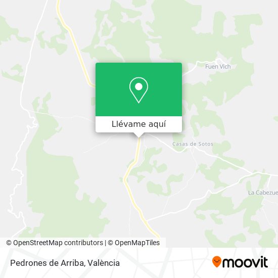Mapa Pedrones de Arriba