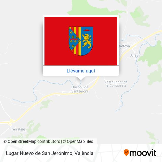 Mapa Lugar Nuevo de San Jerónimo